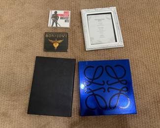 Bon Jovi CDs, frame, gift boxes