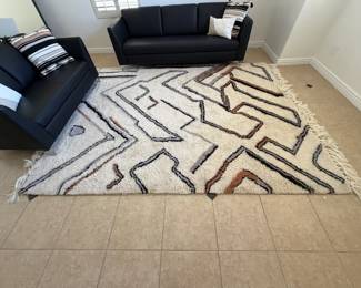 West Elm area rug (white shag) 10 x 8 feet
