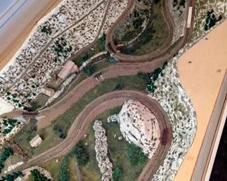 Custom model train track 