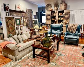 CONTEMPORARY AND ANTIQUE PRIMITIVE FURNITURE.
