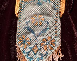 Flapper vintage mesh purse. 