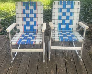 Vintage webbed rockers