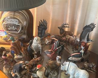 Smaller animal Ski Country decanters 