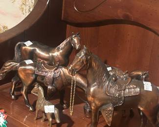 Copper horses