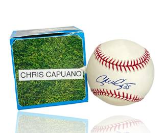 Chris Capuano Signed OMLB - 2006 All-Star - Official Rawlings MLB Baseball w/ Unique "#35
