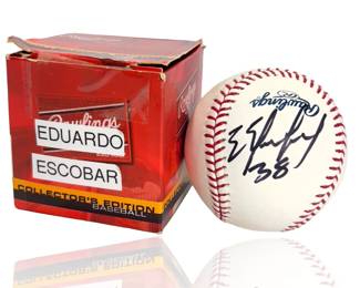 Eduardo Escobar Autographed Official Major League Baseball (ROMLB)
