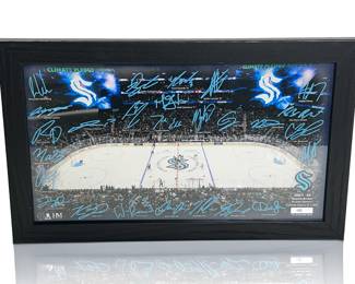 Seattle Kraken INAUGURAL SEASON 2021-22 "Signature Rink" Photo - LOW #140/5000 - Highland Mint NHL Licensed
