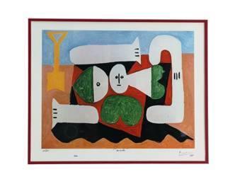 After Pablo Picasso (1881-1973), "Bather with Sand Shovel," Limited Edition Print
