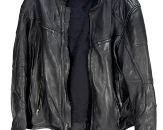 Heavy Duty Pebbled Leather Motorcycle Jacket Phoenix Logo Vented Armor XXL
