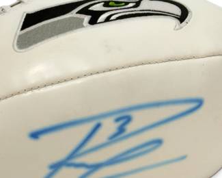 Russell Wilson Signed Seattle Seahawks 2005 NFC Champions Commemorative Football RW Holo
