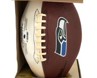 Signed Lawyer Milloy Seahawks Autograph Football #36 - Super Bowl Champ Pro Bowl
