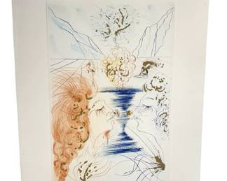 Salvador DALÍ (1904-1989) - "Let Him Kiss Me" (1971), Hand-Signed E.A. Etching on Japon Paper, Song of Songs Suite

