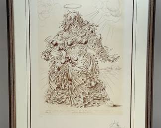 After Salvador Dalí, "Exploding Madonna" Etching by Spalaikovitch, Signed, 3/300
