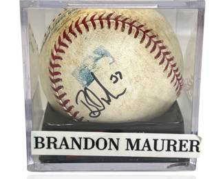 Brandon Maurer Signed Seattle Mariners "Rookie Era" Official MLB Baseball with "#37" Inscription
