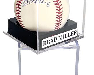 Brad Miller Signed 2013 Seattle Mariners Rookie Year Baseball - "Crazy Legs" AL MLB

