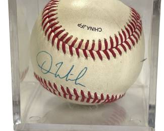 Dan Wilson Signed Seattle Mariners Baseball, Autograph from M's Hall of Fame Catcher
