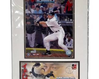 2004 Ichiro Suzuki Seattle Mariners 262 Hits Record Photo File Plaque w/ USPS Commemorative Cover & MLB Hologram - Factory Sealed
