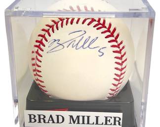 Brad Miller Signed 2013 Seattle Mariners Rookie Year Baseball - "Crazy Legs" AL MLB
