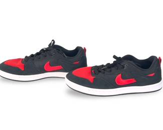 Nike SB Alleyoop "Bred" Skateboard Shoes - Size 9.5 - Black/University Red - CJ0882-006
