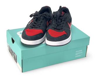 Nike SB Alleyoop "Bred" Skateboard Shoes - Size 9.5 - Black/University Red - CJ0882-006
