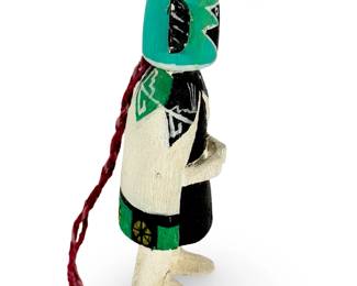 Vintage Hopi Hemis Katsina Doll, Hand-Carved Cottonwood, Early 20th Century
