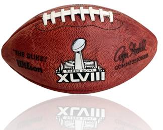 Official Wilson Super Bowl XLVIII Champions Seattle Seahawks Limited Edition Football (0962/5000) - Legion of Boom First Championship
