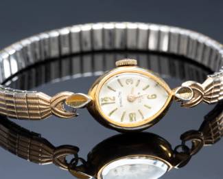 Vintage 1950s Elgin Starlite 17J Ladies Cocktail Watch - For Parts or Repair
