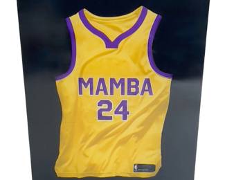 Kobe Bryant "Mamba 24" Los Angeles Lakers Tribute Jersey Decorative Wall Plaque
