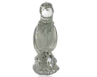 Vintage Original HEISEY No. 1 Ringneck Pheasant Crystal Glass Figurine c. 1942-55

