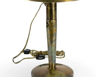 Vintage Kokosha MCM Convertible Brass Table Lamp / Wall Sconce, Mid-Century Modern Japanese Maritime Lighting

