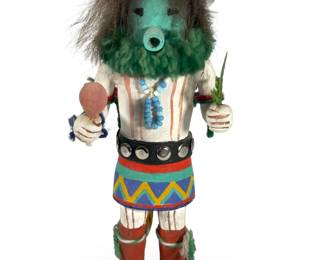 Vintage Hopi SALAVI Spruce Katsina Doll by LOGAN DALLAS Signed
