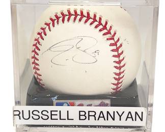 Russell "The Muscle" Branyan Autographed Seattle Mariners Official MLB Baseball - 2009 31 HR Season
