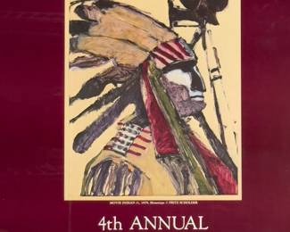 Fritz Scholder (Luiseño) Signed 1979 American Indian Film Festival Poster
