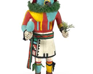 Signed Logan Dallas Hopi Eagle Katsina, Hand-Carved Cottonwood, Dated 1978

