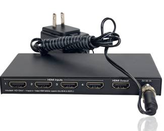 Key Digital KD-S4x1 4x1 HDMI Switcher | Pro AV 4K 60Hz 4:4:4 18Gbps HDR HDCP 2.2
