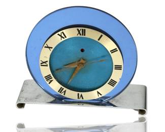 Vintage 1972 Telechron Electric Clock Model 4F65, Mid-Century Modern Design, Blue Dial, Parts/Repair
