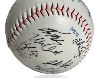 2014 Seattle Mariners Team Signed Oversize Spring Training Baseball ft. Félix Hernández, Robinson Canó, Kyle Seager
