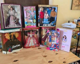 Collector Barbie Dolls - Christmas, French Lady, WNBA, Victorian, N'Sync, Starbucks Trek