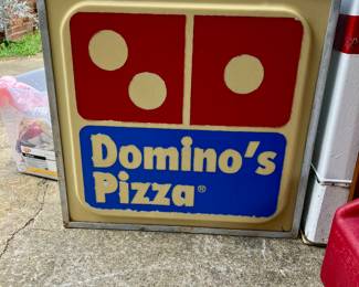 Vintage Dominos Pizza sign