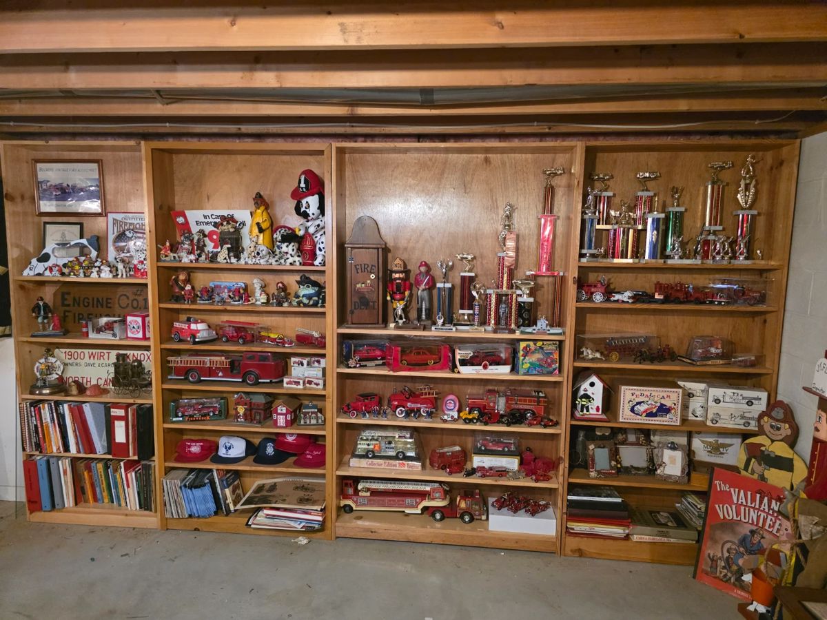 Firefighter collectibles. 