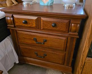 Two matching Broyhill nightstands. 