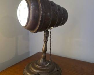 Super cool art Deco fisheye lamp.