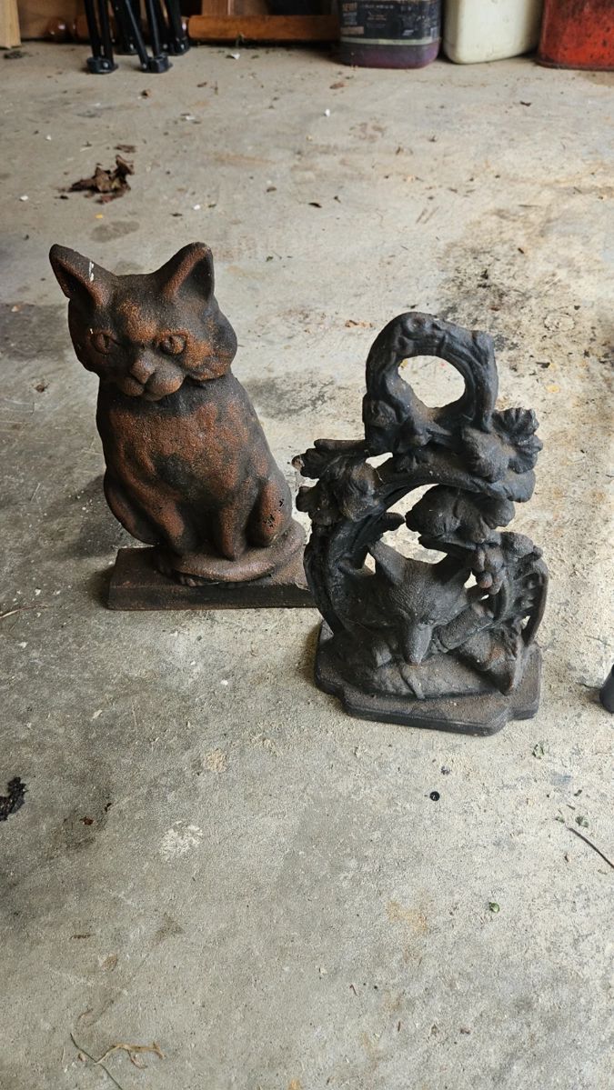 Cast iron door stops