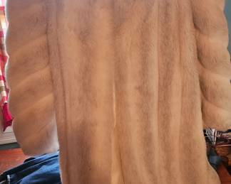 Gray fox coat