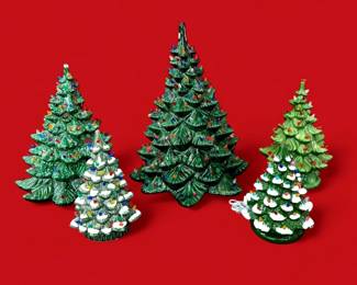 Vintage Ceramic Christmas Trees