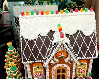 Large Gingerbread House and Figures