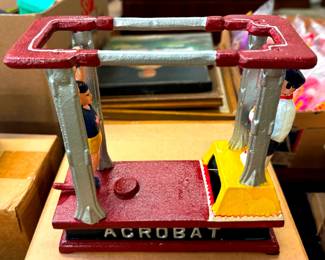 Cast Iron Mechanical Bank Acrobat