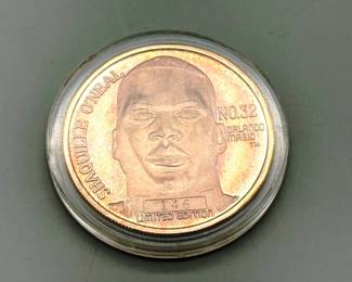 Shaquille O'Neal 1992 #1 Draft Pick .999 Silver Commemorative Coin