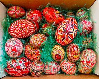 Real Hand Painted Eggs
