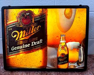 Miller Genuine Draft Light Up Beer Sign